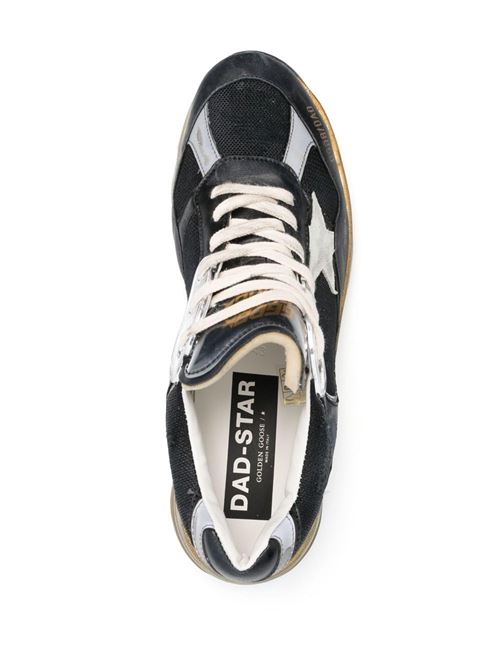 RUNNING DAD NET AND NAPPA UPPER SUEDE STAR GOLDEN GOOSE DELUXE BRAND | GMF00199.F003270.90282/BLACK/SILVER/ICE